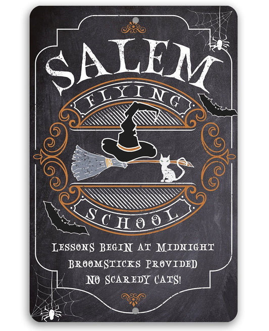 Salem Flying School - Metal Sign | Lone Star Art.