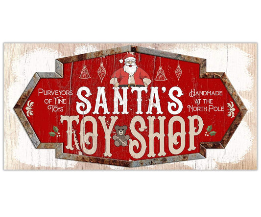 Santa's Toy Shop - Canvas | Lone Star Art.