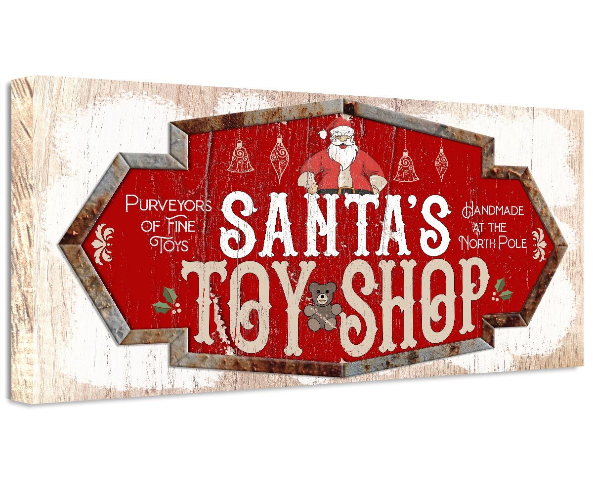 Santa's Toy Shop - Canvas | Lone Star Art.