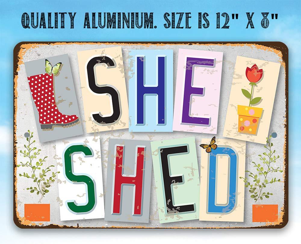 She Shed - Metal Sign | Lone Star Art.