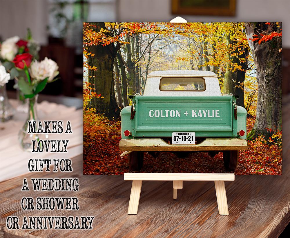 Personalized - "Side By Side" Pickup Truck - Canvas | Lone Star Art.