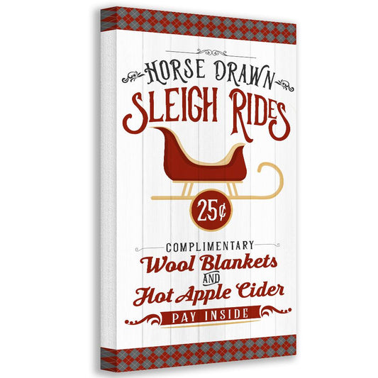Sleigh Rides - Canvas | Lone Star Art.