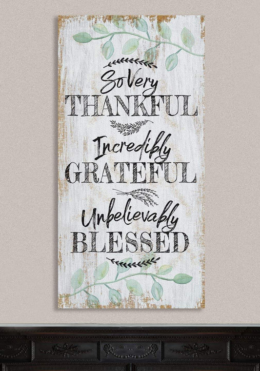So Very Thankful - Vertical - Canvas | Lone Star Art.