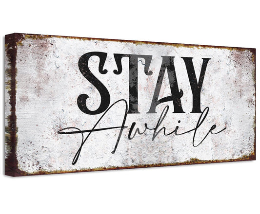 Stay Awhile - Canvas | Lone Star Art.
