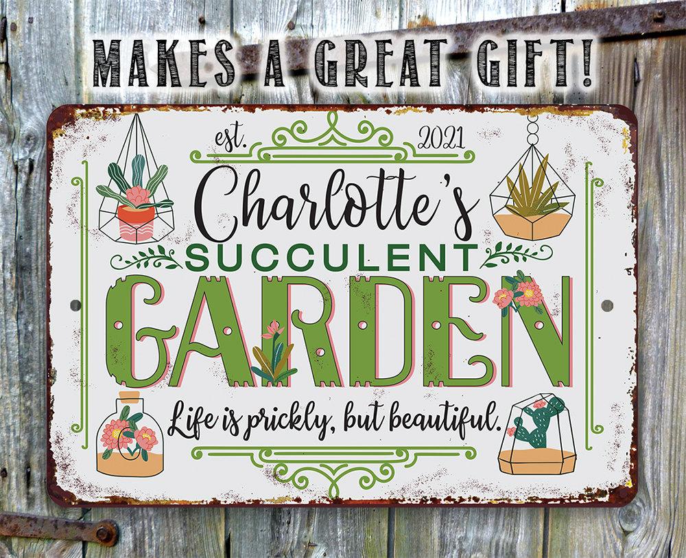 welcome succulent sign succulent-garden-metal-sign -8-x-12-or-12-x-18-aluminum-tin-awesome-metal-poster-lone-star-art-630740_1445x.jpg?v=1624412189