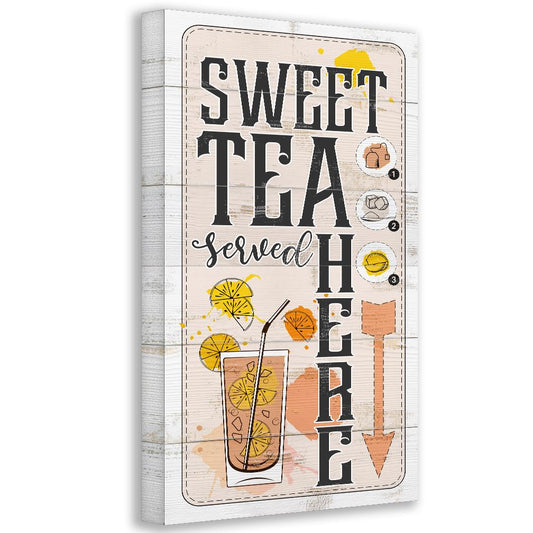 Sweet Tea Served Here - Canvas | Lone Star Art.