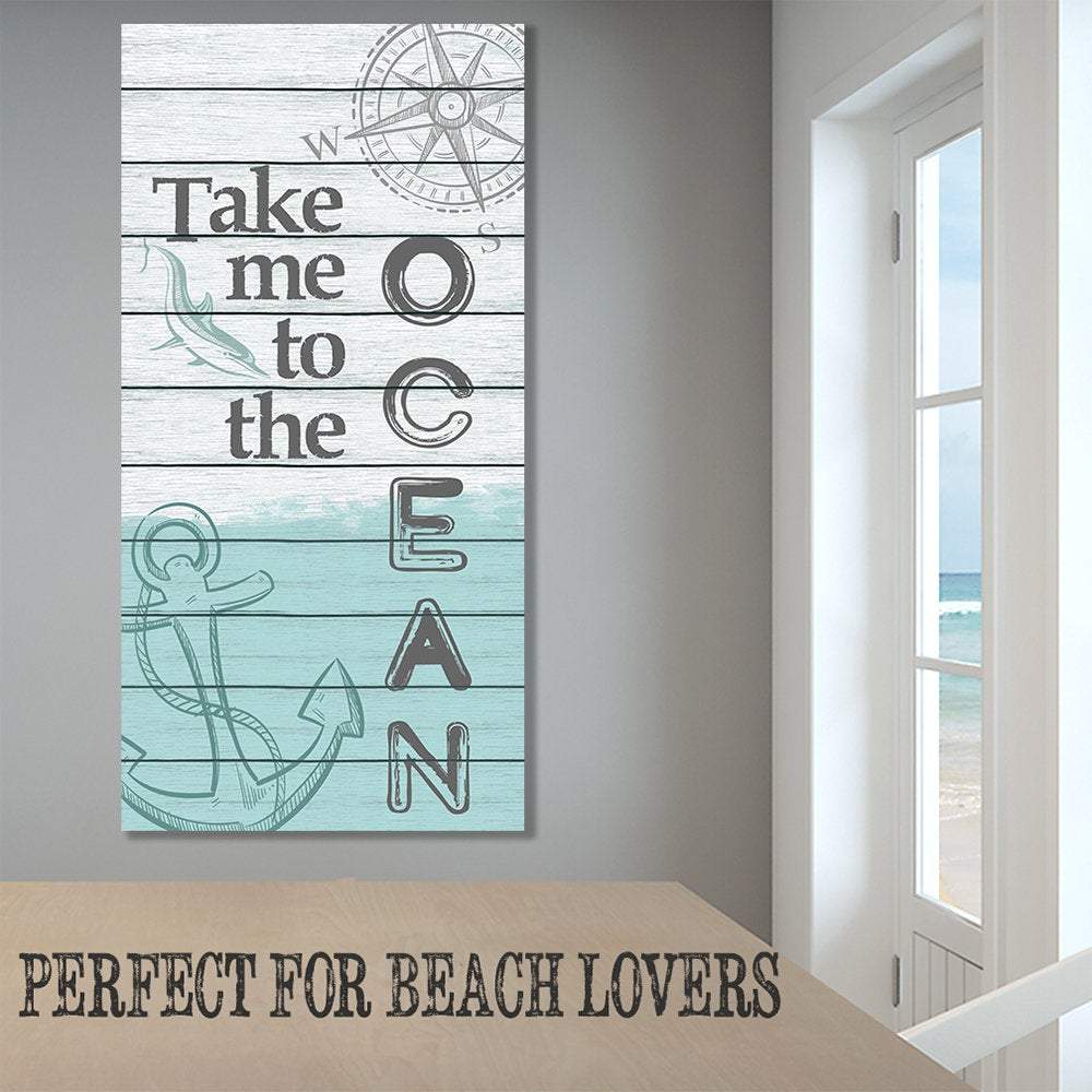 Take Me To The Ocean - Canvas | Lone Star Art.