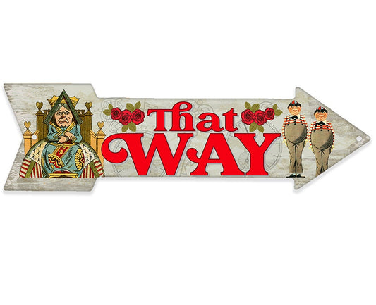 That Way - Directional Arrow - Metal Sign Metal Sign Lone Star Art