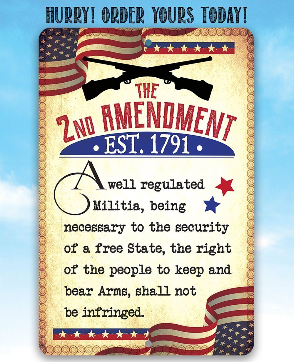 Second Amendment Image Examples 2nd Amendment School Poster