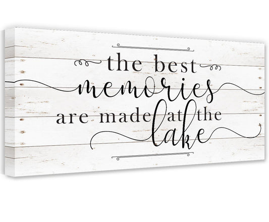 The Best Memories Lake - Canvas | Lone Star Art.