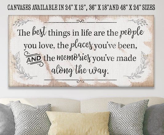 The Best Things In Life - Canvas | Lone Star Art.
