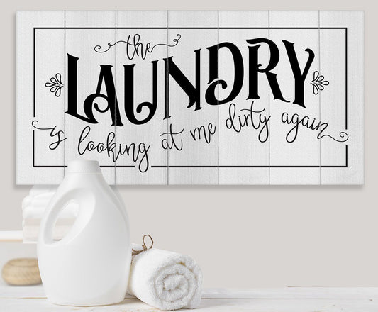 The Laundry Dirty - Canvas | Lone Star Art.