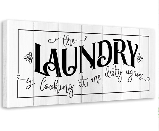 The Laundry Dirty - Canvas | Lone Star Art.