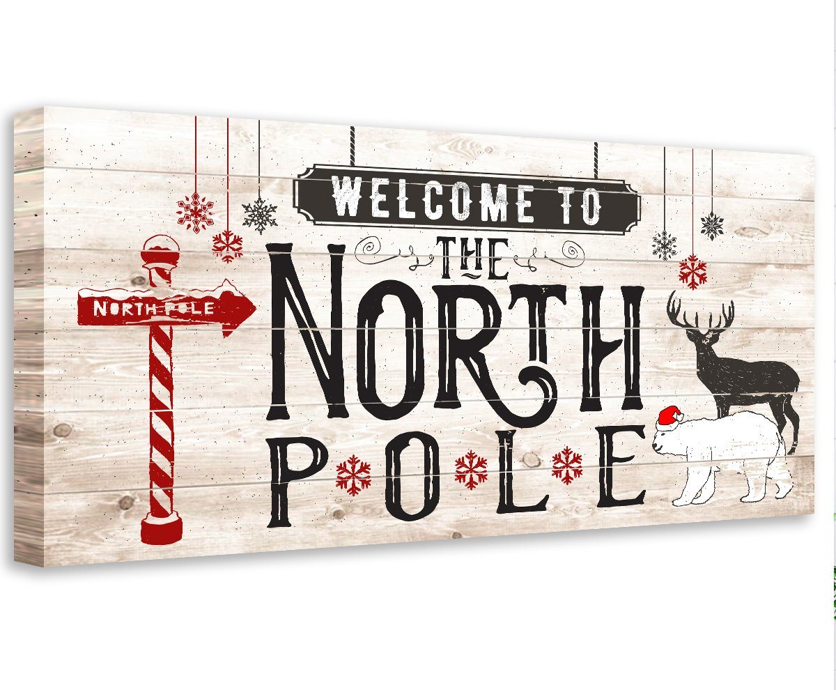 The North Pole - Canvas | Lone Star Art.