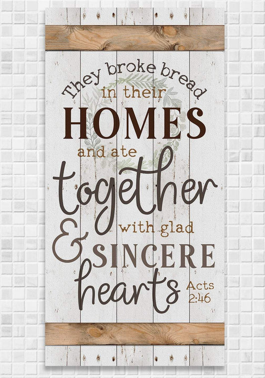 They Broke Bread - Canvas | Lone Star Art.