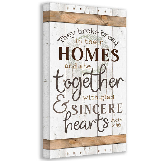 They Broke Bread - Canvas | Lone Star Art.