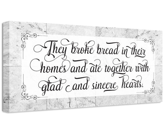 They Broke Bread - Canvas | Lone Star Art.
