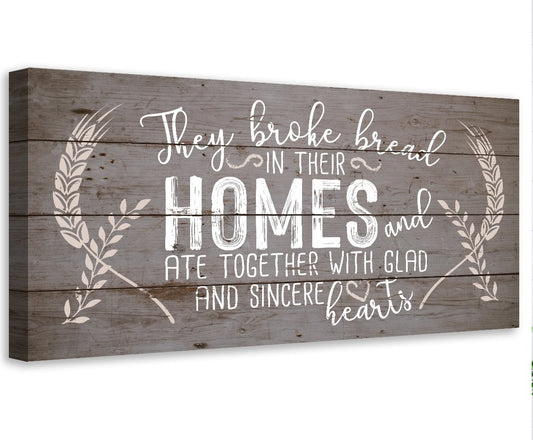 They Broke Bread - Canvas | Lone Star Art.