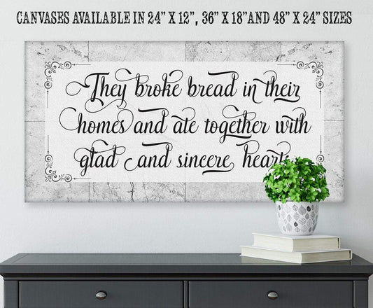 They Broke Bread - Canvas | Lone Star Art.