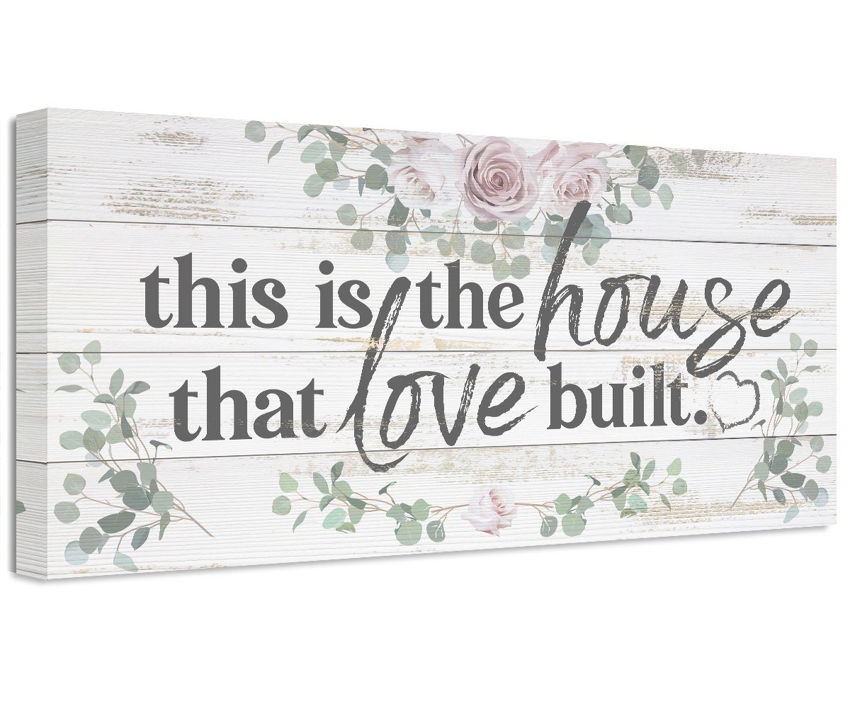 This Is The House That Love Built - Canvas | Lone Star Art.