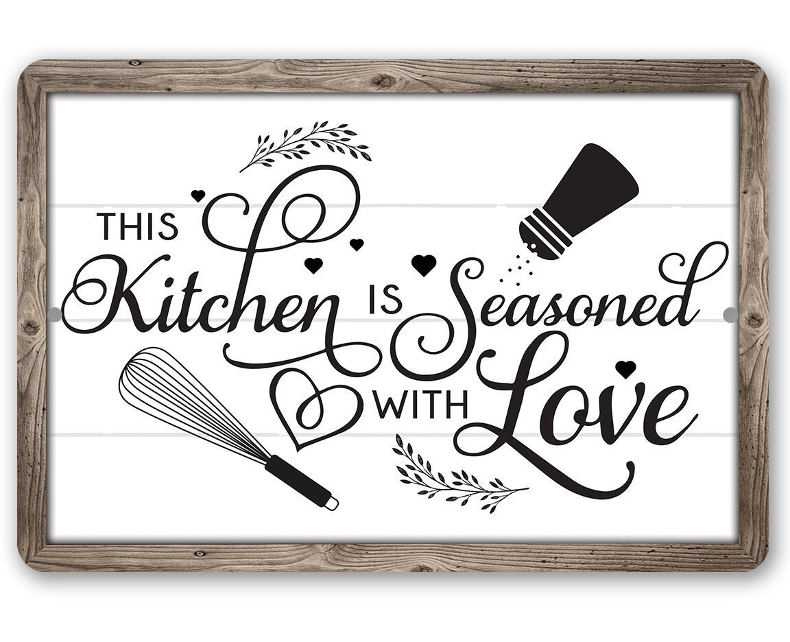 Mom's kitchen is Seasoned with Love SVG