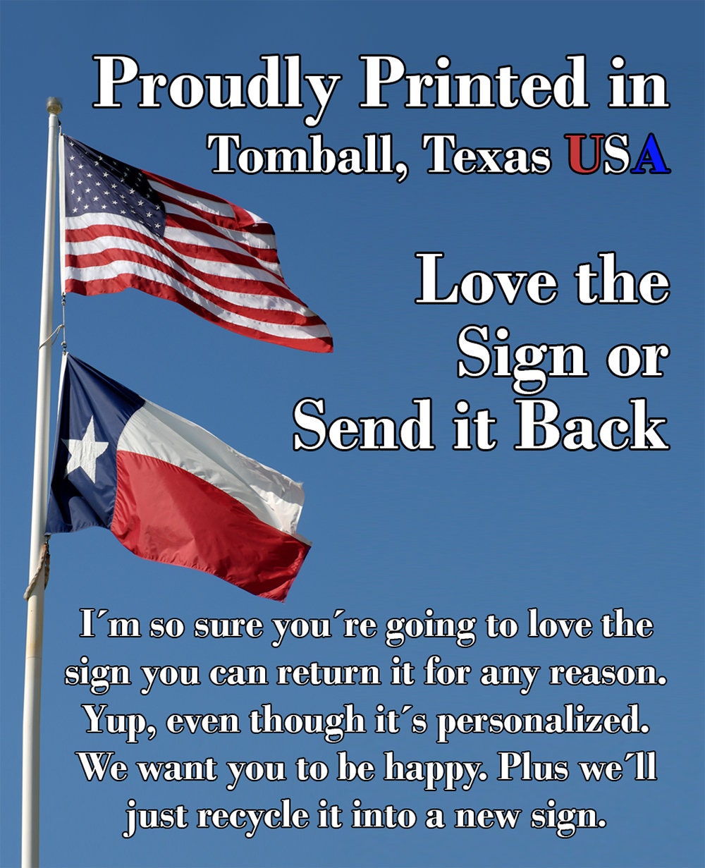 Thou Shall Not Let Penetrate Thy Aura - Metal Sign Lone Star Art 