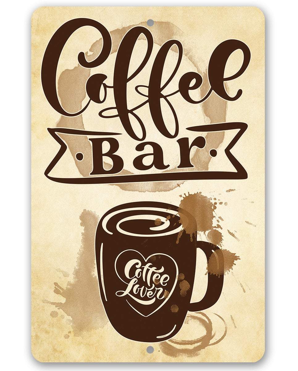 Coffee Bar Coffee Lover - Metal Sign | Lone Star Art.