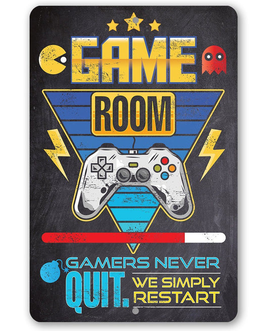 Game Room - Metal Sign | Lone Star Art.