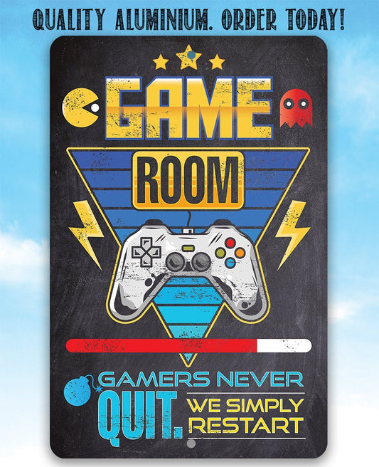Game Room - Metal Sign | Lone Star Art.