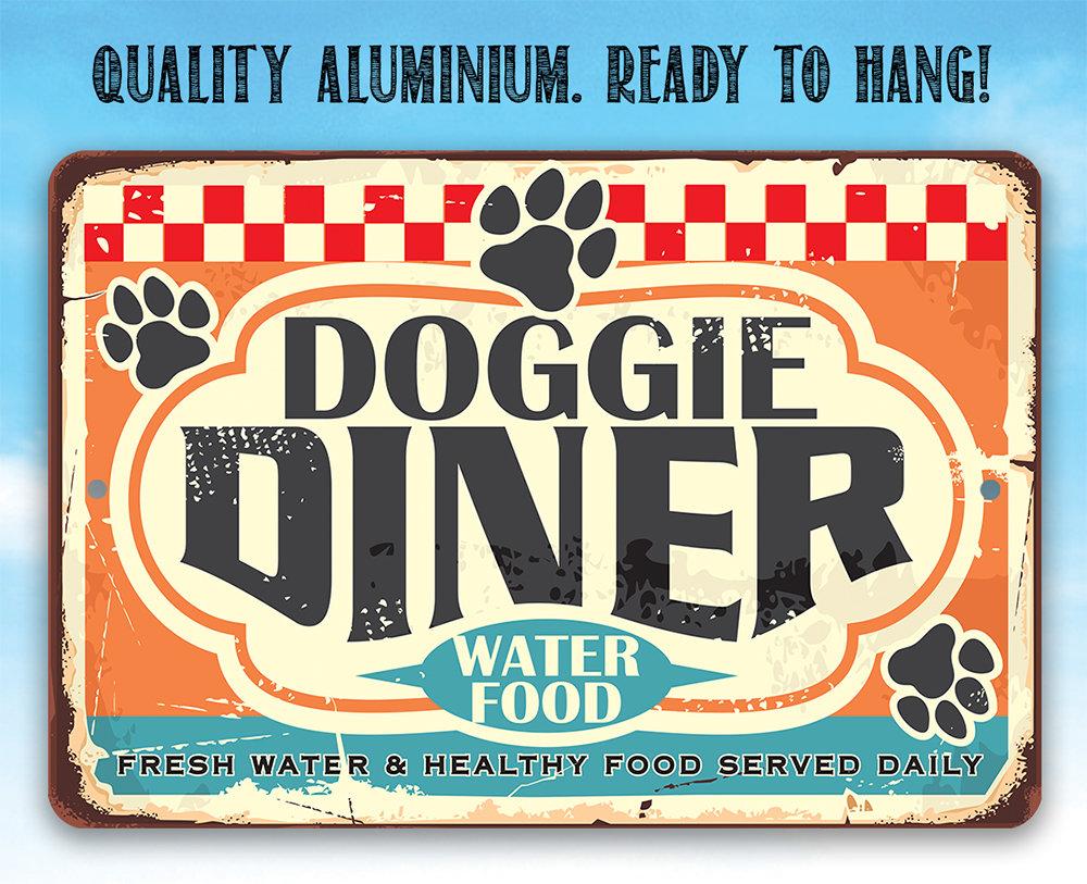 Doggie Diner - Metal Sign | Lone Star Art.
