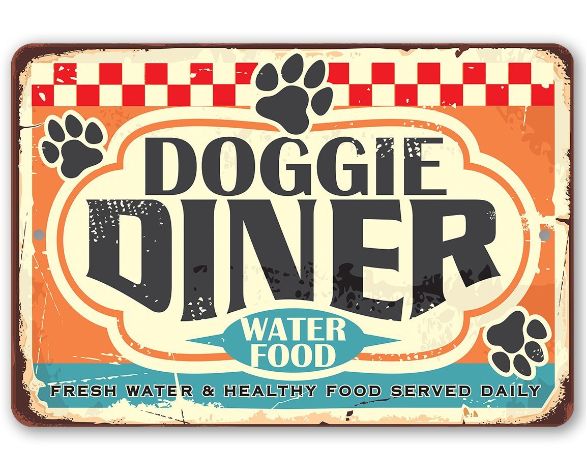 Doggie Diner - Metal Sign | Lone Star Art.