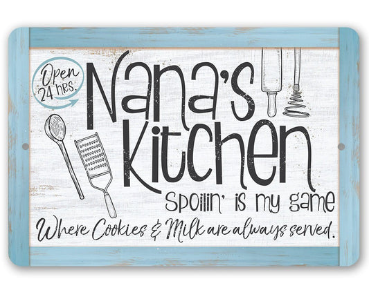 Nana's Kitchen - Metal Sign | Lone Star Art.