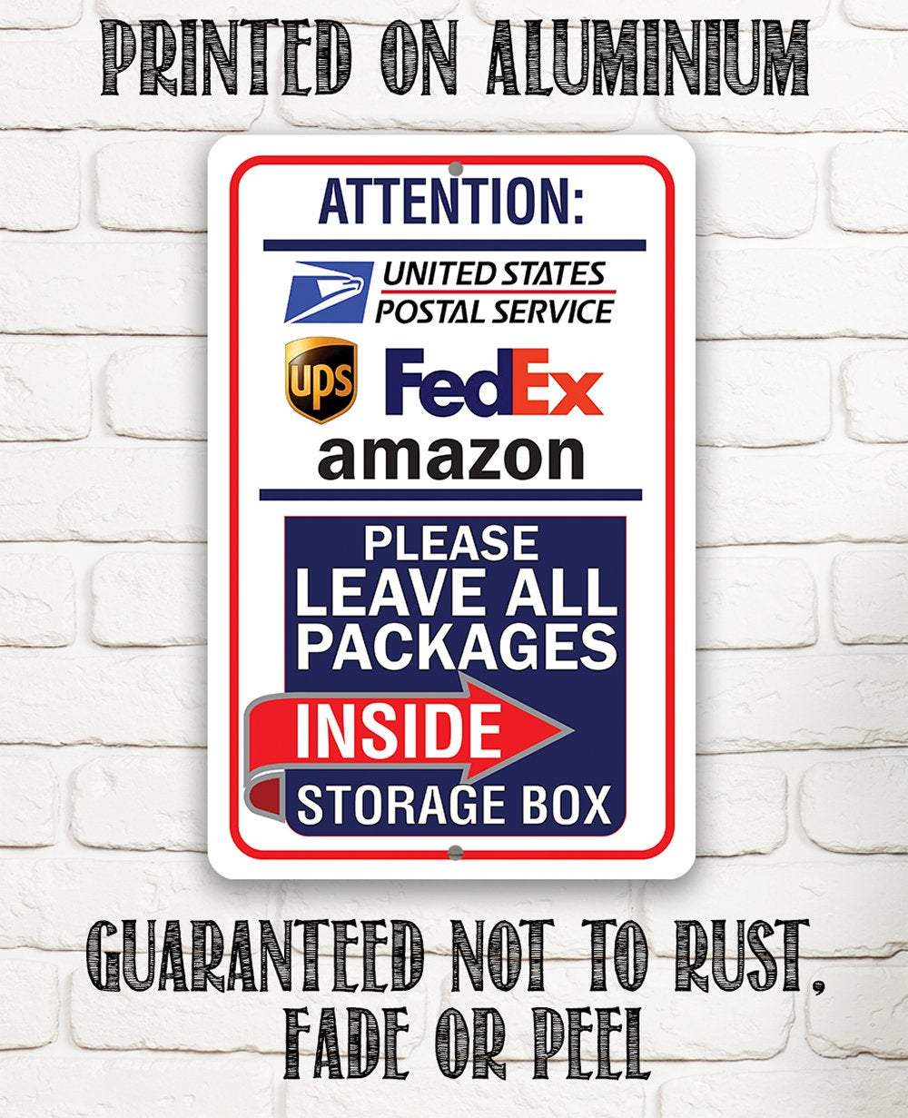 Post Storage Sign Postal Sign - Metal Sign | Lone Star Art.