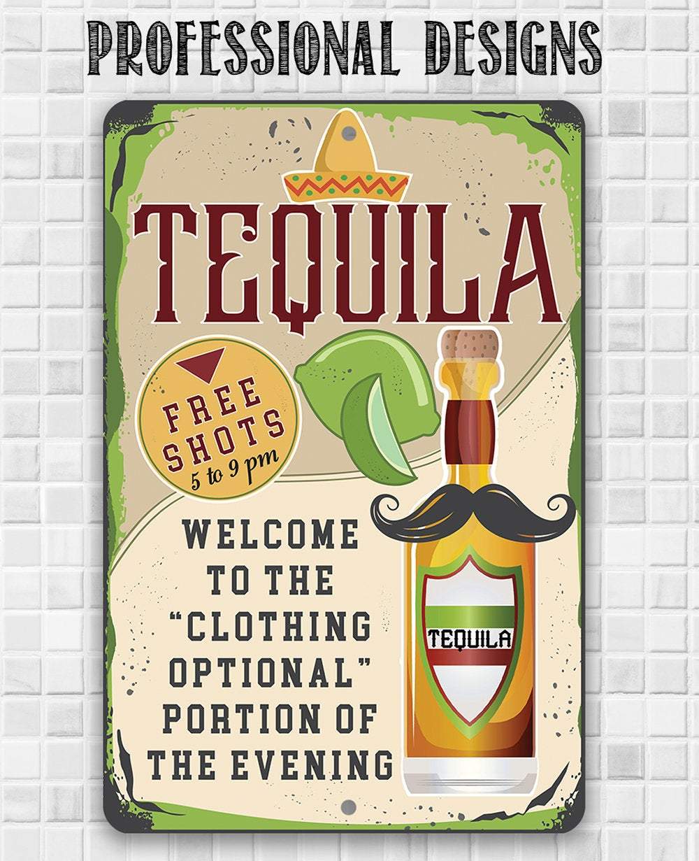 Tequila - Metal Sign | Lone Star Art.