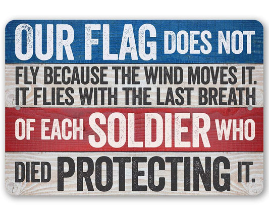 Our Flag Does Not Fly - Metal Sign | Lone Star Art.
