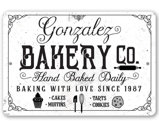 Personalized - Bakery Sign - Metal Sign | Lone Star Art.