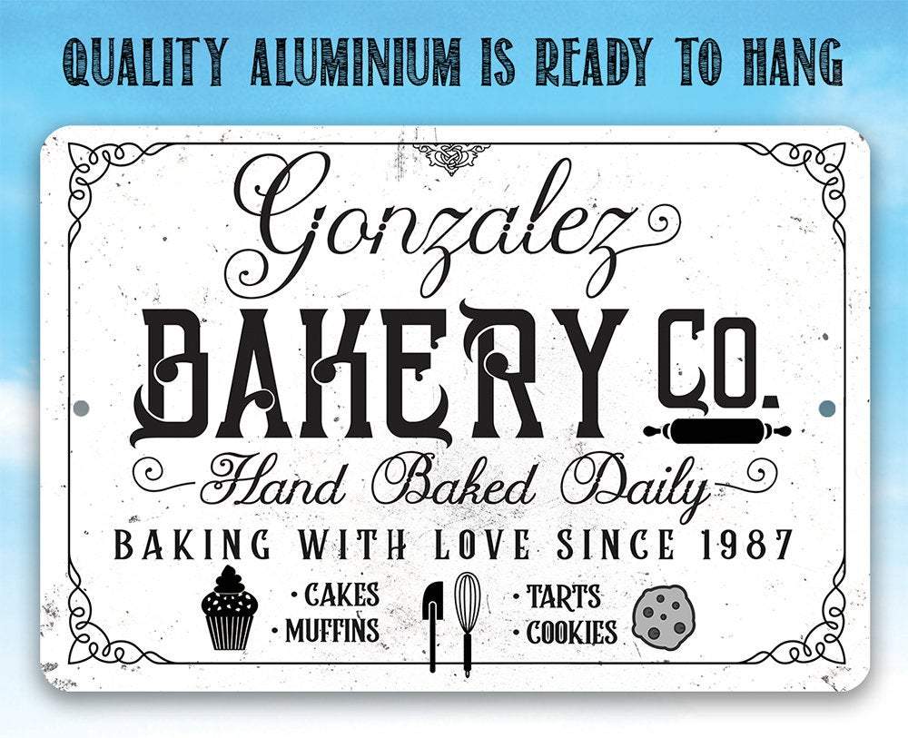 Personalized - Bakery Sign - Metal Sign | Lone Star Art.