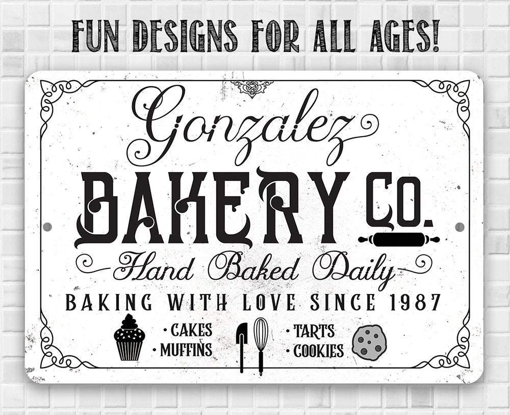 Personalized - Bakery Sign - Metal Sign | Lone Star Art.