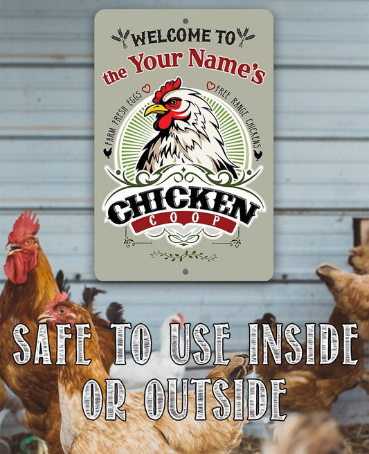 Personalized - Chicken Coop - Metal Sign | Lone Star Art.