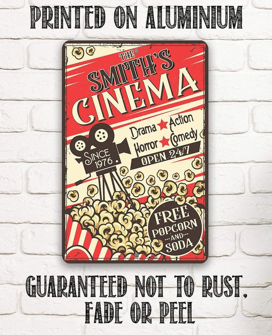 Personalized - Cinema Retro - Metal Sign | Lone Star Art.