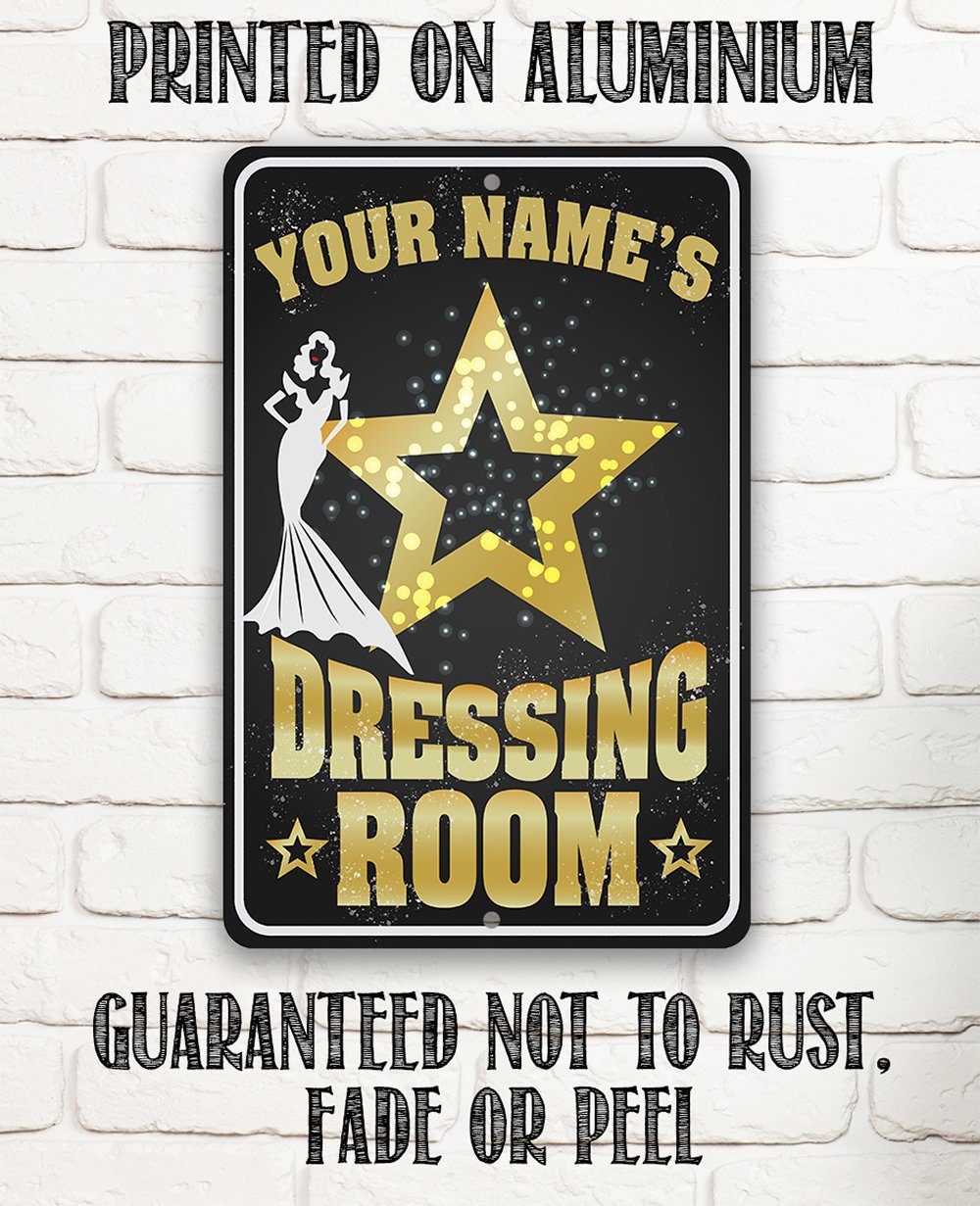 Personalized - Dressing Room - Metal Sign | Lone Star Art.
