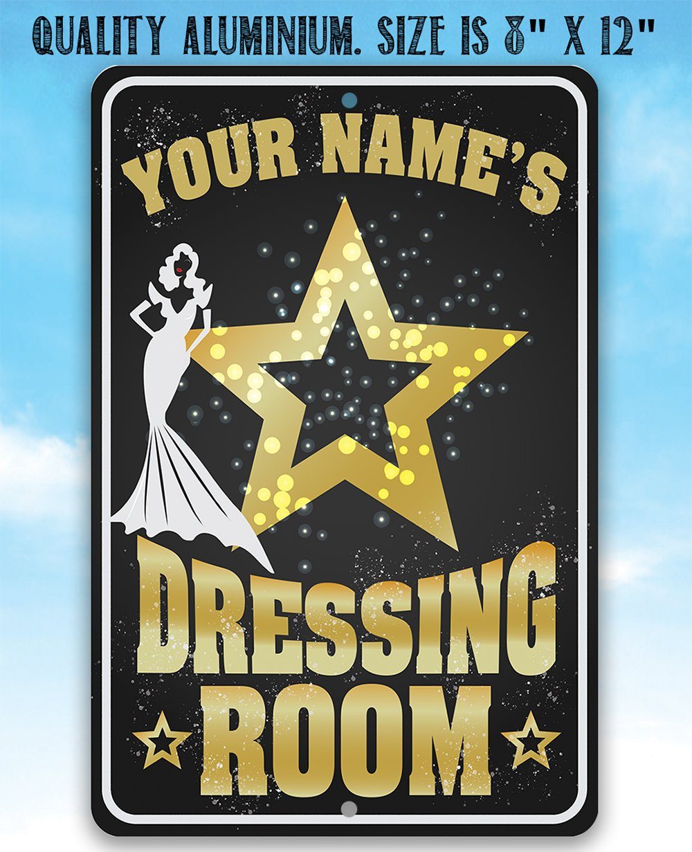 Personalized - Dressing Room - Metal Sign | Lone Star Art.