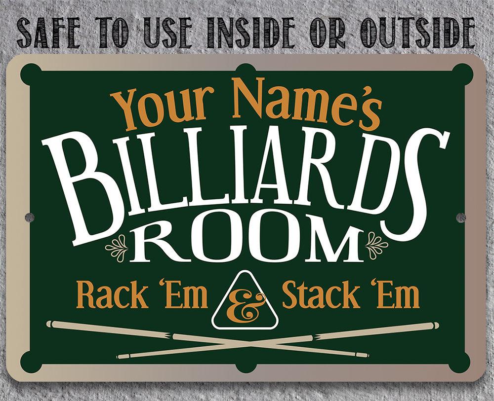 Personalized - Family Pool/Game Room - Metal Sign | Lone Star Art.