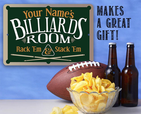 Personalized - Family Pool/Game Room - Metal Sign | Lone Star Art.