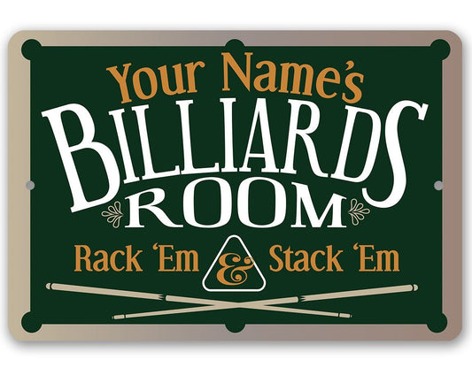 Personalized - Family Pool/Game Room - Metal Sign | Lone Star Art.