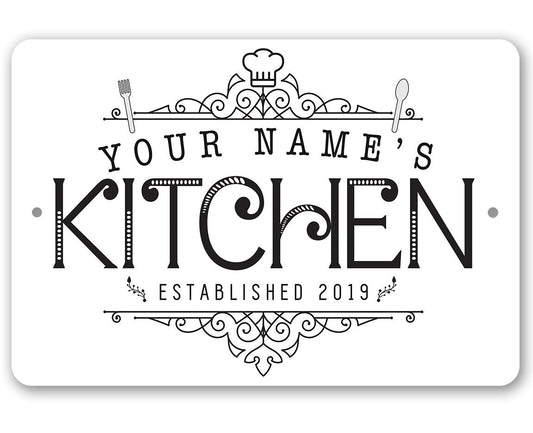 Personalized - Kitchen - Metal Sign | Lone Star Art.