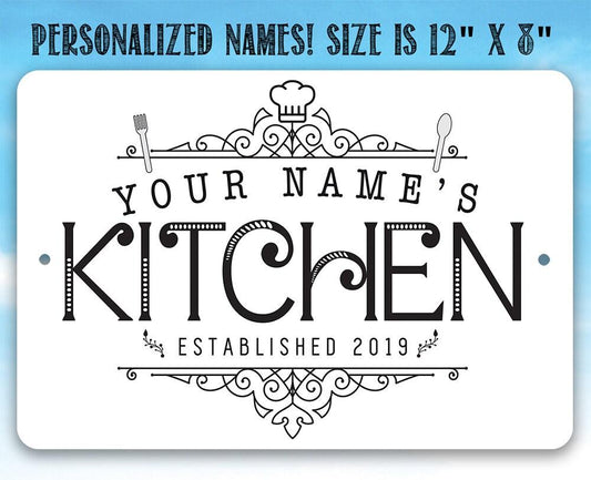 Personalized - Kitchen - Metal Sign | Lone Star Art.