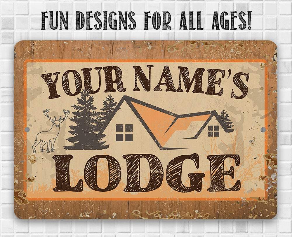 Personalized - Lodge - Metal Sign | Lone Star Art.