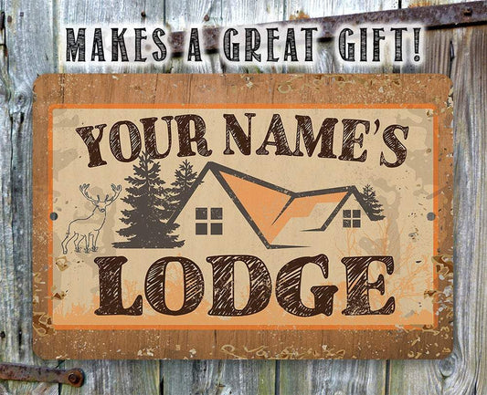 Personalized - Lodge - Metal Sign | Lone Star Art.