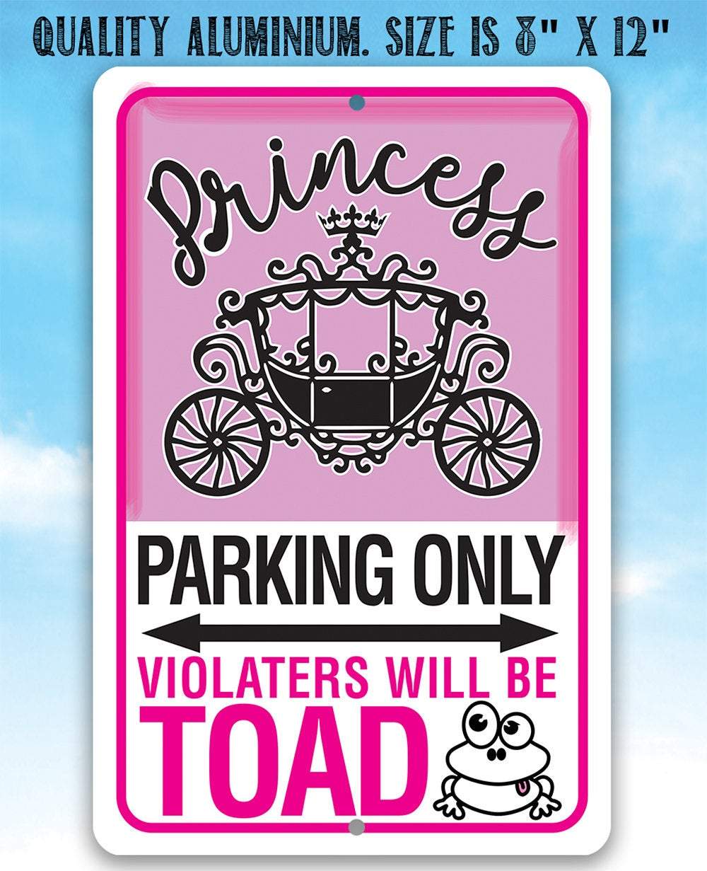 Princess Parking - Metal Sign | Lone Star Art.